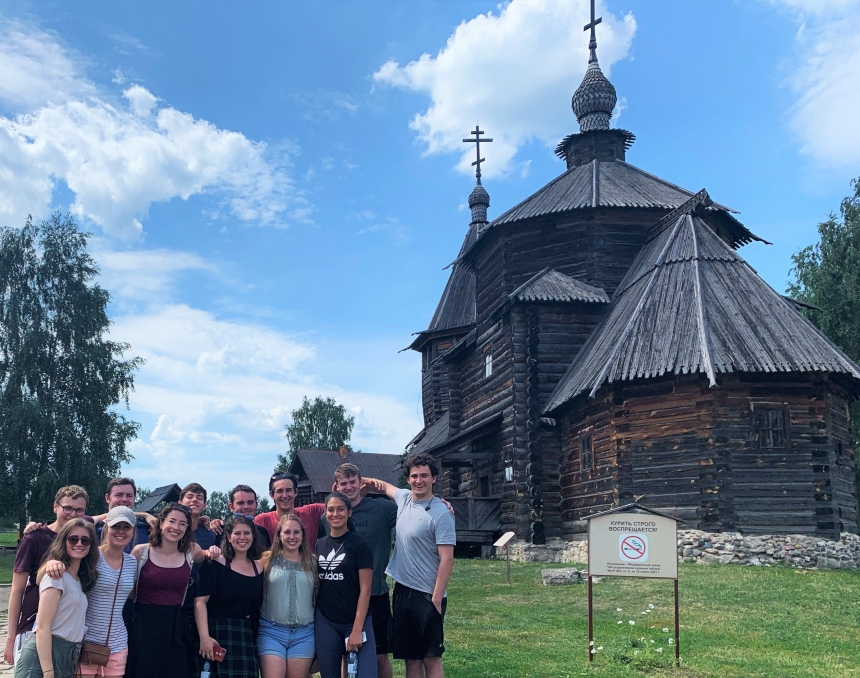 students in Russia on Study Abroad trip in 2019