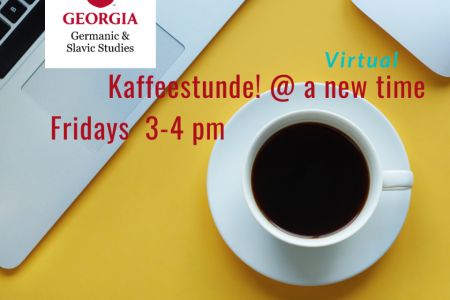 Kaffeestunde is now held on Fridays from 3-4 via Zoom for UGA students and alums.